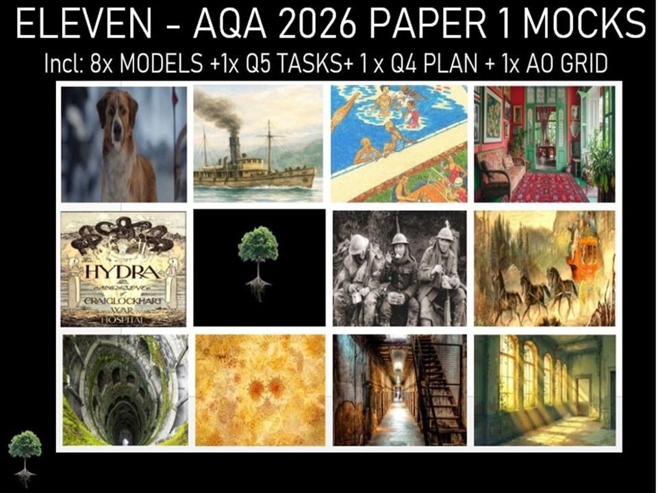 ELEVEN | AQA PAPER 1 | 2026 FULL MOCKS | AO GRIDS| Q4 PLAN | Q5 TASKS| MODELS
