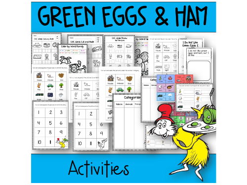 Green Eggs and Ham Activities