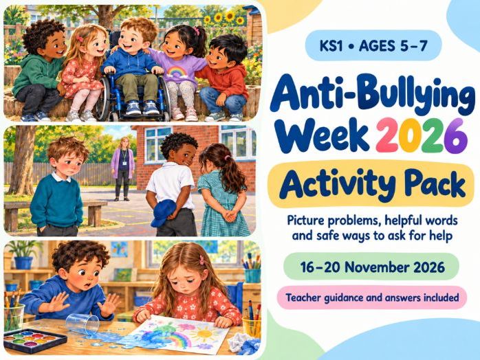 KS1 Anti-Bullying Week 2026 Activity Pack