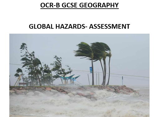 Global Hazards- 19. Assessment and Feedback Lesson