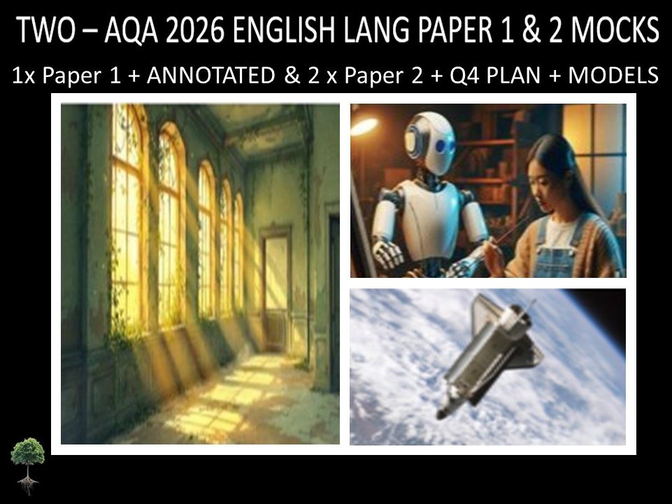 THREE - AQA PAPER 1 & 2 | 2026 FULL MOCKS | ANNOTATED | Q4 PLAN | MODELS