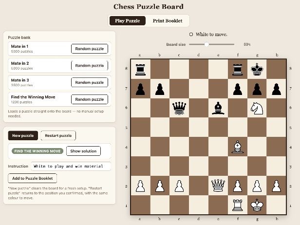 Chess Puzzle Practice: 10,000+ Puzzles