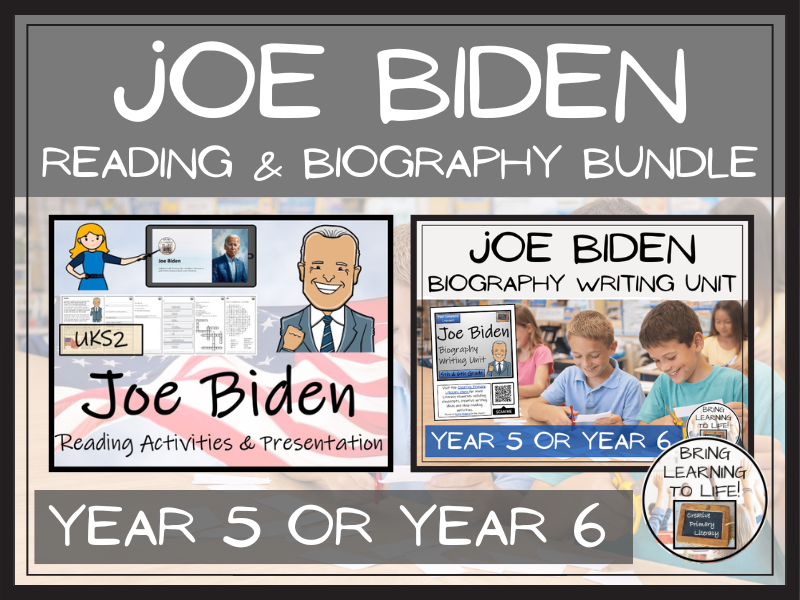 Joe Biden Reading Comprehension & Biography Bundle | UKS2