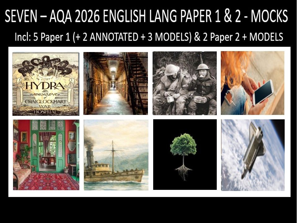 SEVEN - AQA PAPER 1 & 2 | 2026 FULL MOCKS | ANNOTATED | MODELS
