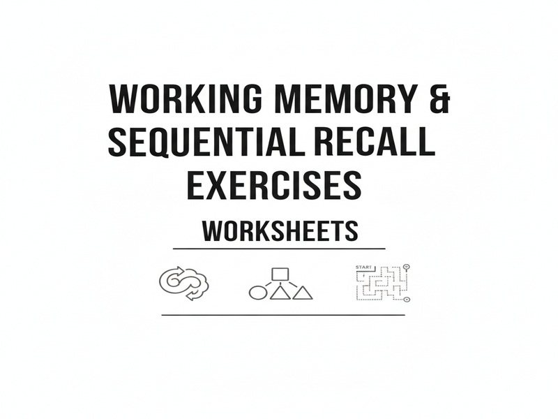 Working Memory & Sequential Recall Exercises