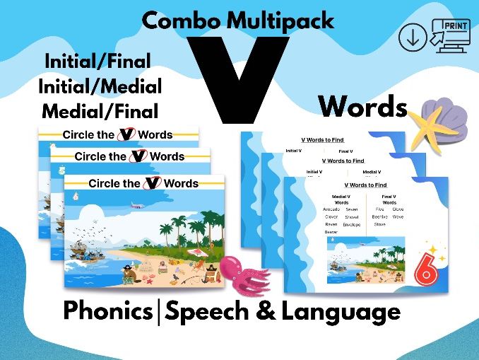 V Words Combo Multipack-Speech&Language|Phonics