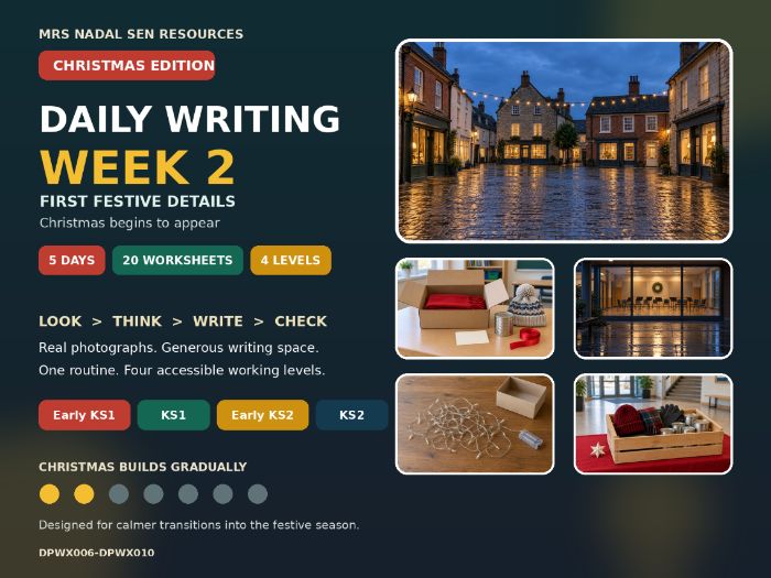 Daily Writing Christmas Edition Week 2 | SEN | 4 Levels