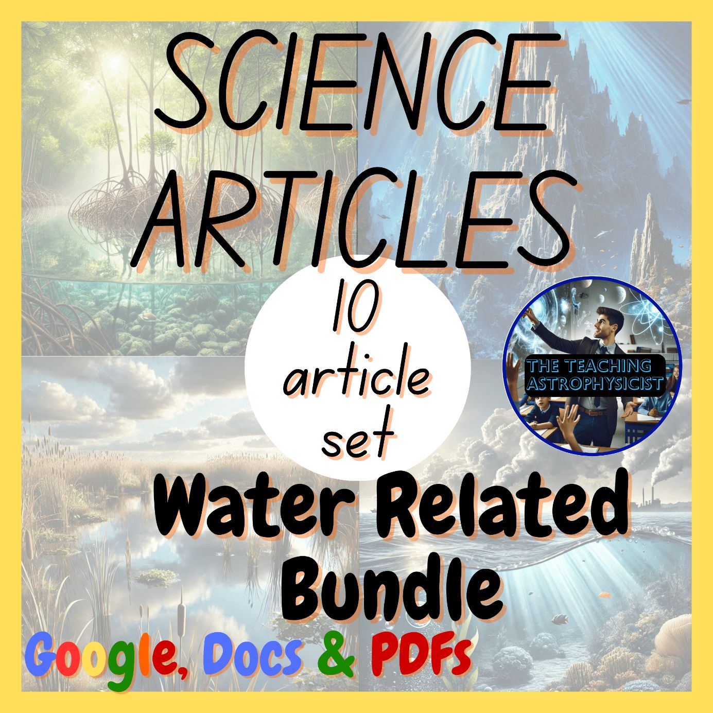 Water Related Bundle 10 Earth Science Reading Comprehension Passages & Questions