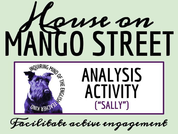 House on Mango Street Close Reading Analysis Worksheet | Sally (Vignette 32)