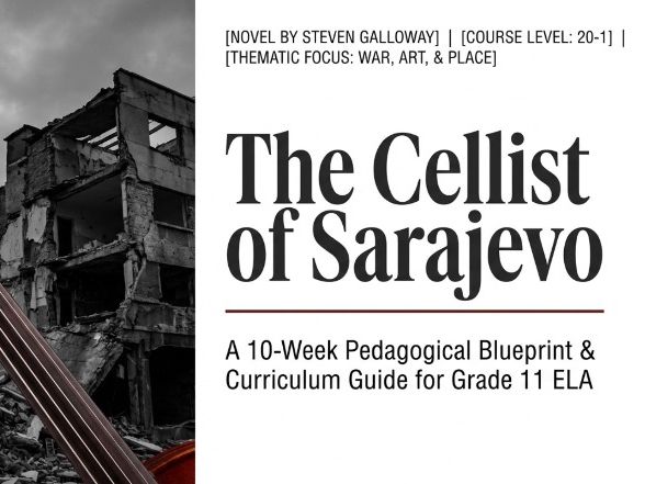 The Cellist of Sarajevo Novel Study Unit | Senior English | War, Humanity