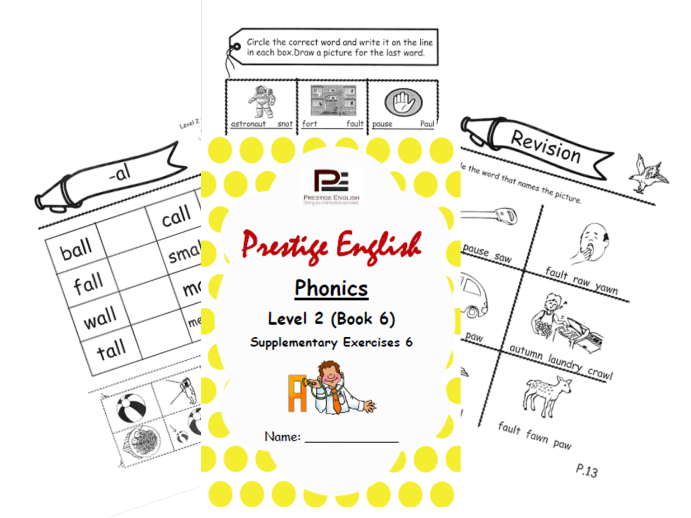 Phonics Book – Level 2 (Book 2) – Supplementary Exercises 6 ( Jolly Phonics )