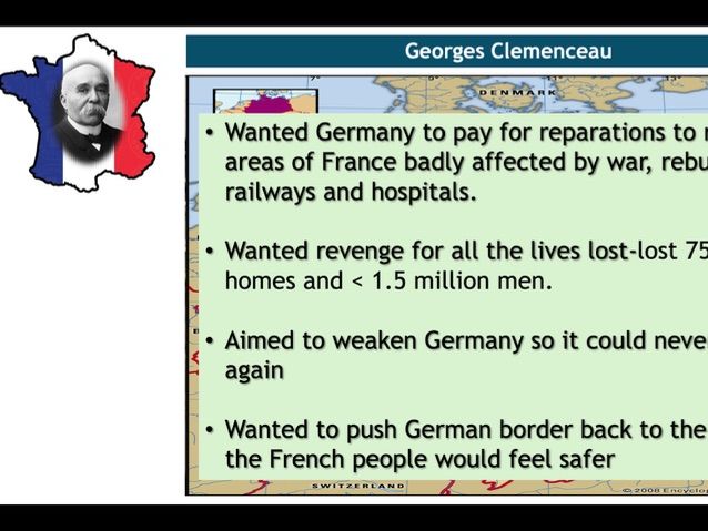 AQA GCSE Conflict and Tension (1918–1939): Aims of the Big Three