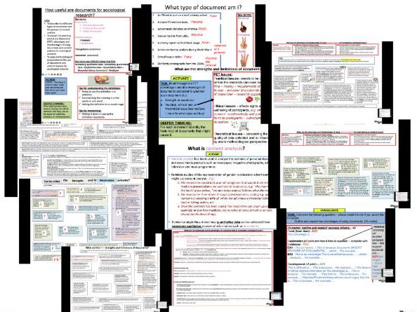 AQA A-level Sociology: Research Methods - Documents