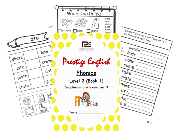Phonics Book – Level 2 (Book 1) – Supplementary Exercises 3 ( Jolly Phonics )