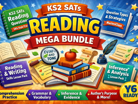 KS2 SATs Reading Mega Bundle: Mastering Question Types, Strategies & Skills (Lessons + Worksheets)
