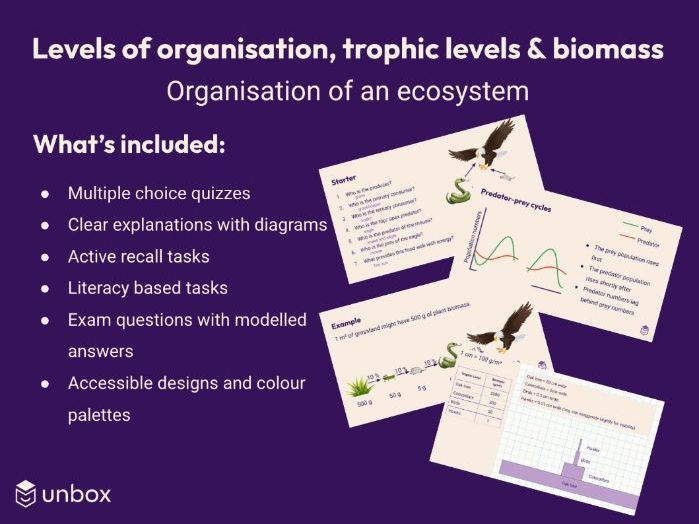 AQA GCSE 4.7.4 Trophic levels in an ecosystem