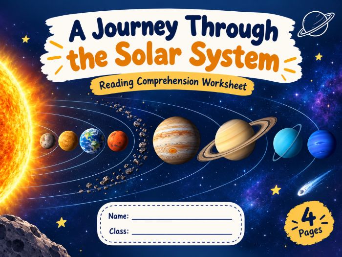 KS2 Reading Comprehension Pack | A Journey Through the Solar System (VIPERS Framework)