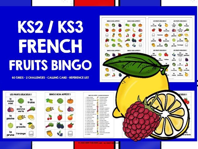 FRENCH FRUITS BINGO