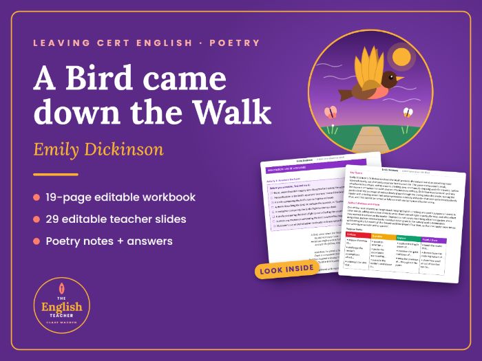 Dickinson: A Bird came down the Walk LC