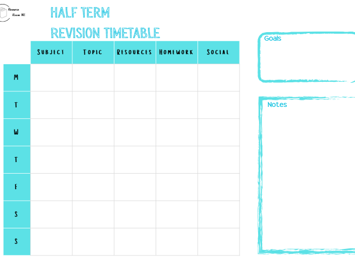 Revision Timetable