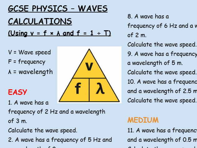 Waves calculations