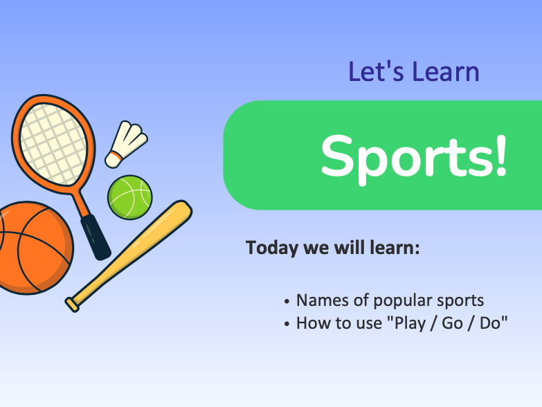 Let’s Learn Sports! | Play, Go & Do