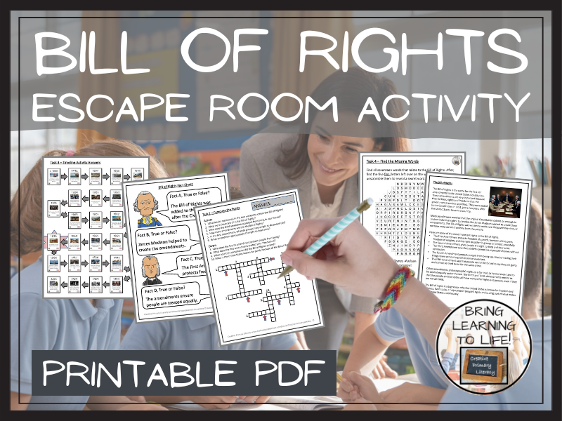 Bill of Rights Escape Room Activity