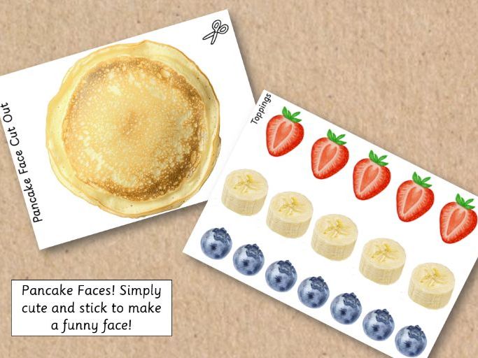 Pancake Face Cut Outs