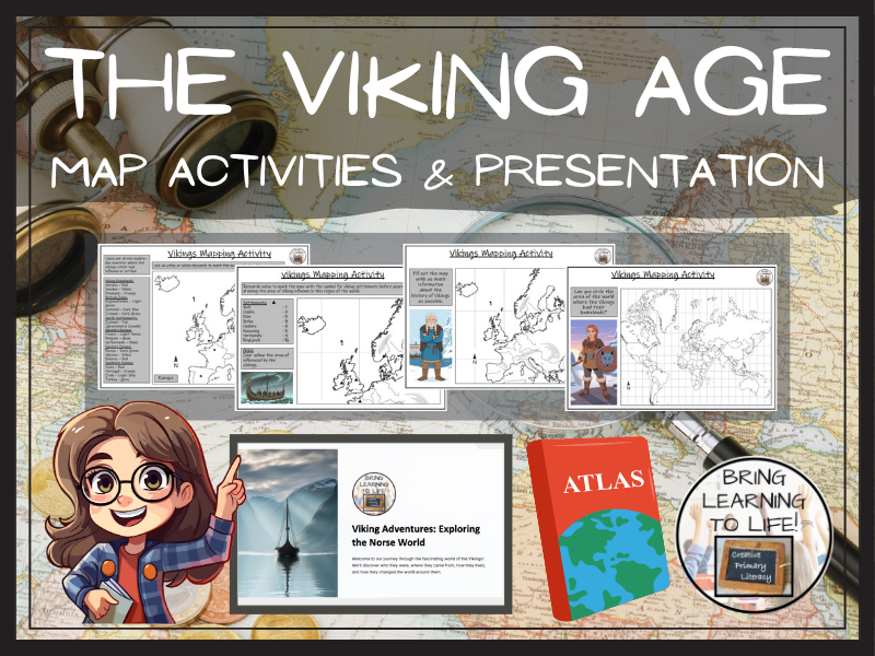 The Vikings Map Activities and Presentation