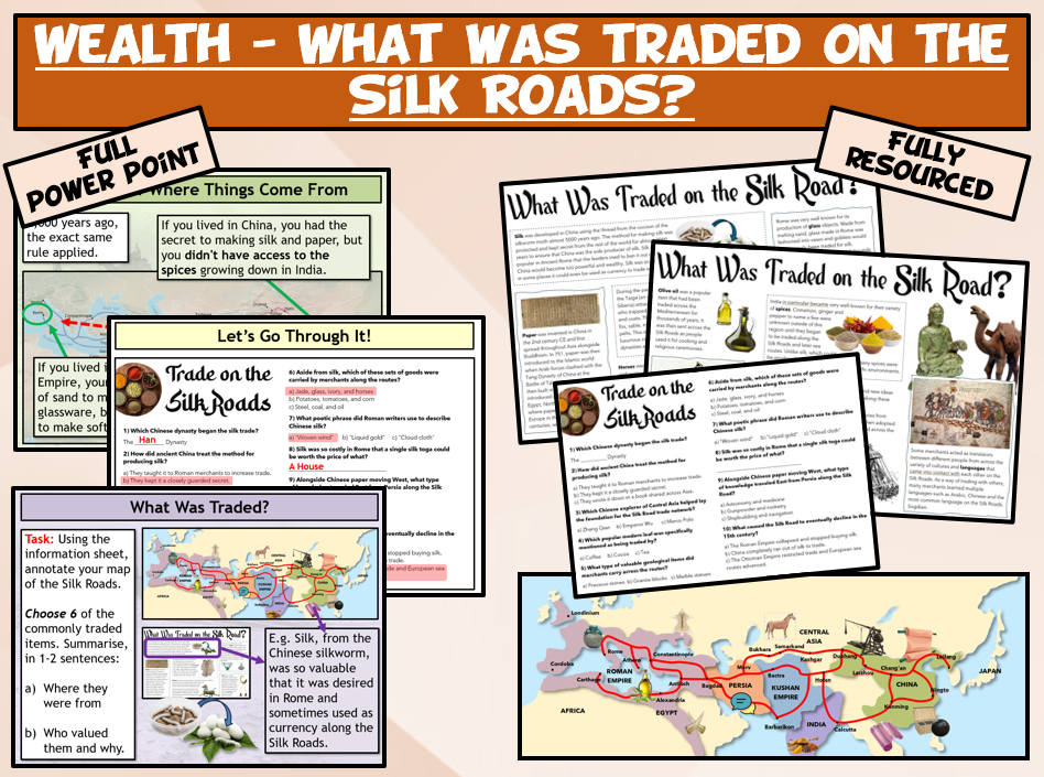 KS3 Silk Roads L2 - What Was Traded on the Silk Roads? | Teaching Resources