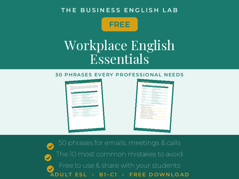 FREE Business English Phrases Guide