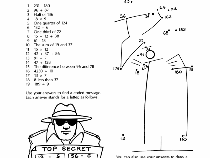 Free sample of Emergency Cover Worksheets in Maths