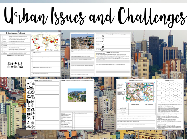 Urban Issues and Challenges Revision Sheets