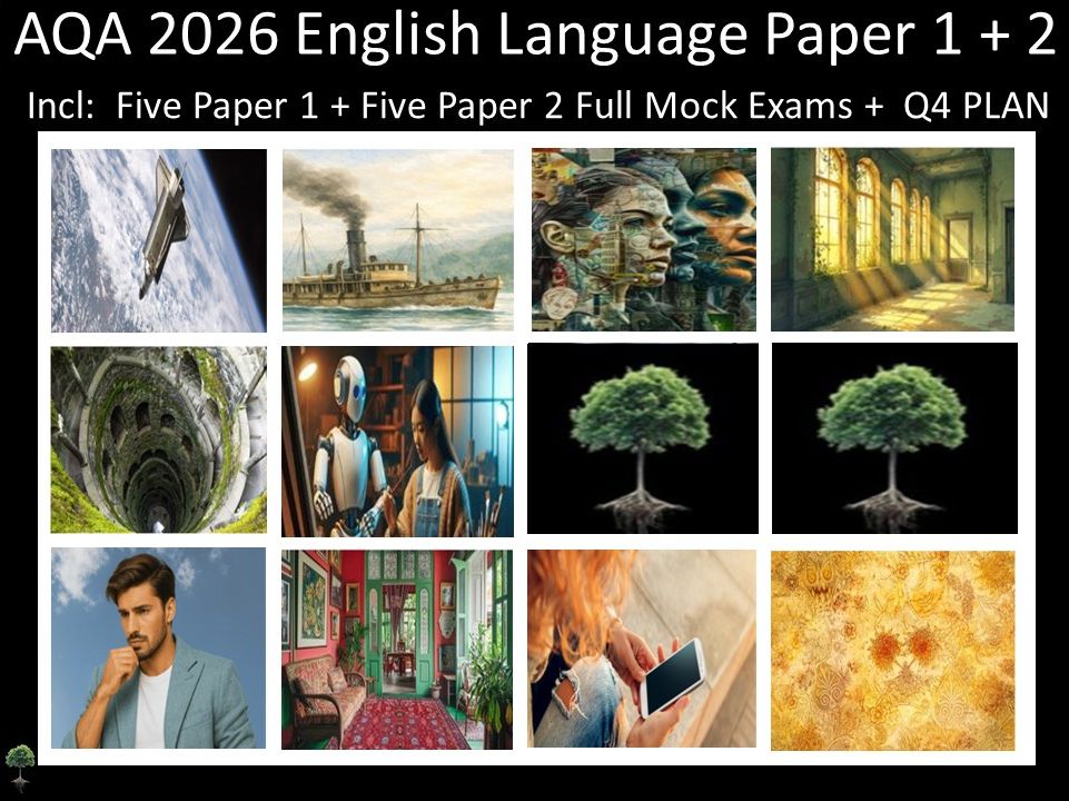 Ten AQA 2026 English Language Paper 1 + 2 Mocks | Q4 Plan