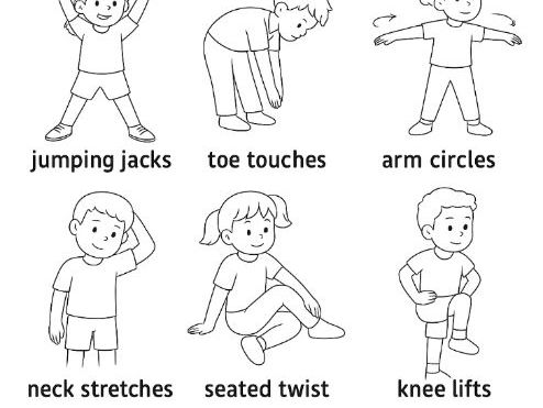 Classroom Exercises Colouring Page
