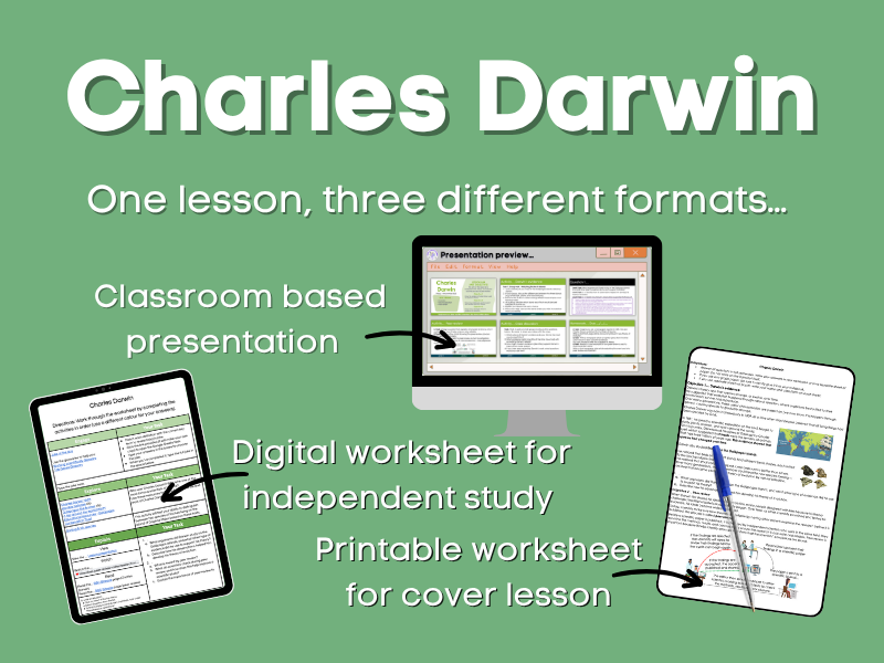 Charles Darwin and peer review Lesson bundle