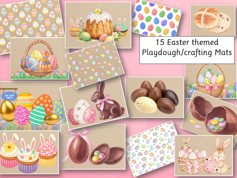 Easter Theme Playdough/Craft Mats