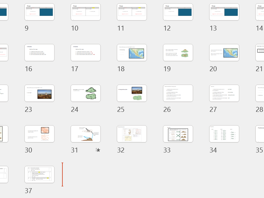 Geography Skills Booster Lesson 4 – Range & Relief (OS Map Height Skills)