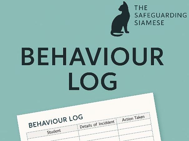 Behaviour Incident Log | Editable Pastoral & Safeguarding Template