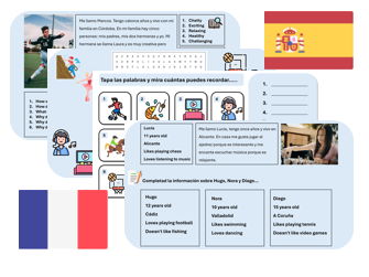 Hobbies & Opinions (French & Spanish) – Independent Learning & Cover Pack