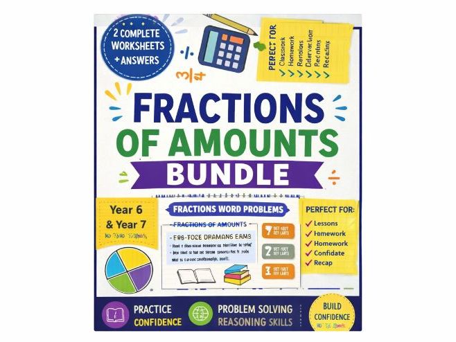 Fractions of Amounts Pack – Practice & Word Problems - Year 6–7