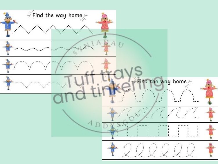 scarecrows wedding follow the line fine motor skills nursery eyfs curriculum for wales ps1
