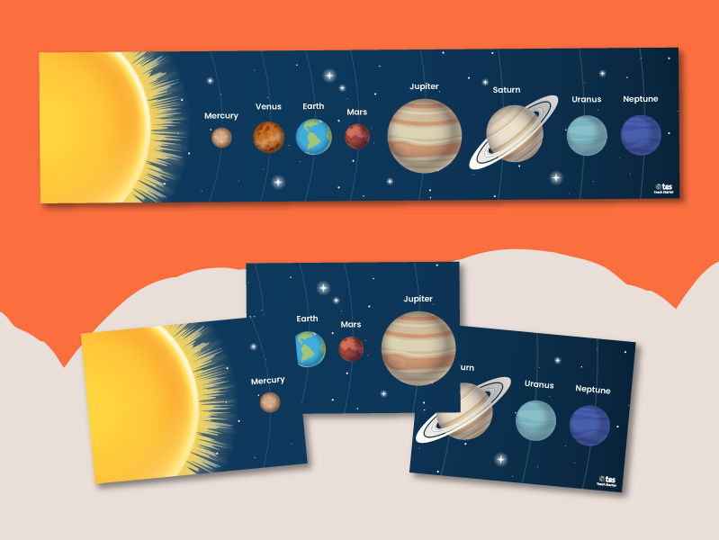 Classroom display banner - Order of the planets