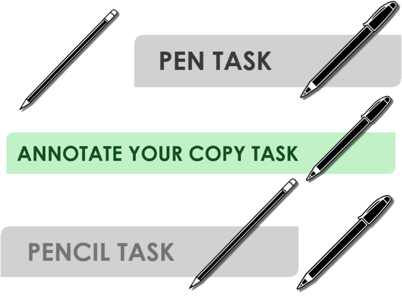 Annotate Your Copy , Pen and Pencil Logo & Banner