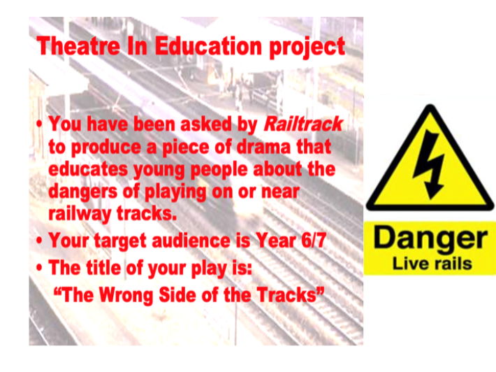 Railway Safety Theatre in Education Complete Drama Scheme of Work Year 7-9