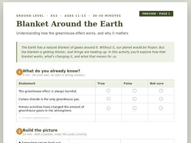 KS2 KS3  Greenwashing & Media Literacy Activity - Free Classroom Resource