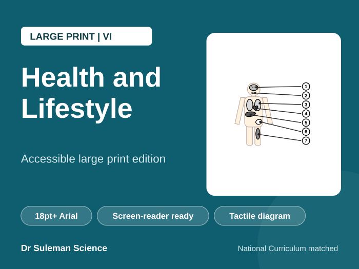 Health and Lifestyle Large Print VI KS3