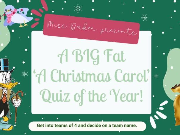 A Christmas Carol Quiz