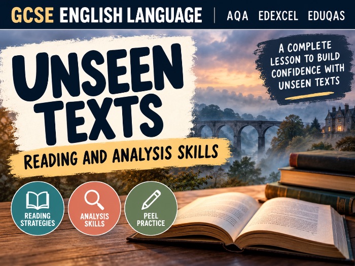 Year 8 Unseen Texts – Reading & Analysis Skills Lesson