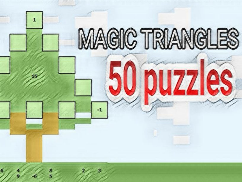 MAGIC TRIANGLE - 50 MATH PUZZLES